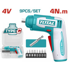 TOTAL ΚΑΤΣΑΒΙΔΙ ΜΠΑΤ. Li-ion 4V / 4Nm / 1.3Ah Type C (TSDLI0458) TOTAL