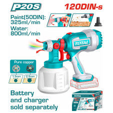 TOTAL ΠΙΣΤΟΛΙ ΒΑΦΗΣ ΜΠΑΤ. Li-ion 20V ΧΩΡΙΣ ΜΠΑΤΑΡΙΑ & ΦΟΡΤΙΣΤΗ (TSGLI2004) TOTAL