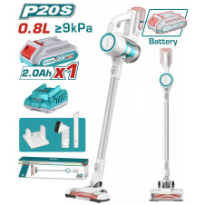 TOTAL ΣΚΟΥΠΑΚΙ ΜΠΑΤ. Li-ion 20V / 2Ah / 1 ΜΠΑΤΑΡΙΑ (TVLI2006) TOTAL