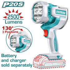 TOTAL ΕΠΑΓΓ. ΠΡΟΒΟΛΕΑΣ LED ΜΠΑΤ. Li-ion 20V / 22.5W / 2.500 Lumens ΧΩΡΙΣ ΜΠΑT & ΦΟΡΤΙΣΤΗ (TWLI20885) TOTAL