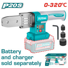 TOTAL ΘΕΡΜΟΚΟΛΛΗΣΗ ΠΛΑΣΤΙΚΩΝ ΣΩΛΗΝΩΝ ΜΠΑΤ. Li-ion 20V / 0-320oC ΧΩΡΙΣ ΜΠΑΤ & ΦΟΡΤΙΣΤΗ (TWTLI2018) TOTAL