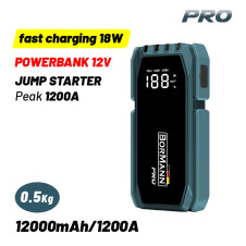 Bormann Pro Bbc8530 Εκκινητής Μπαταρίας Φορητός & Powerbank 12V,12000Mah,Γρήγορη Φόρτιση 18W BBC8530 BORMANN Pro (085560)