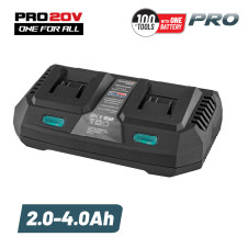 Bormann Pro Bbp2005 Φορτιστής Διπλής Μπαταρίας 20V Li-Ion-2X4Ah-3A BBP2005 BORMANN Pro (036425)