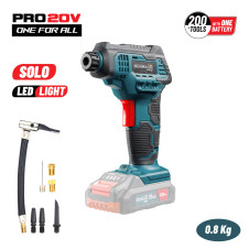 Bormann Pro Bbp3640 Τρόμπα Αυτοκινήτου Μπαταρίας 20V, Li-Lon,130Psi,30Lt/Min, Solo BBP3640 BORMANN Pro (086802)