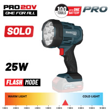 Bormann Pro Bbp3905 Φακός Προβολέας Μπαταρίας 20V, 1000/2500Lm, Solo BBP3905 BORMANN Pro (084709)