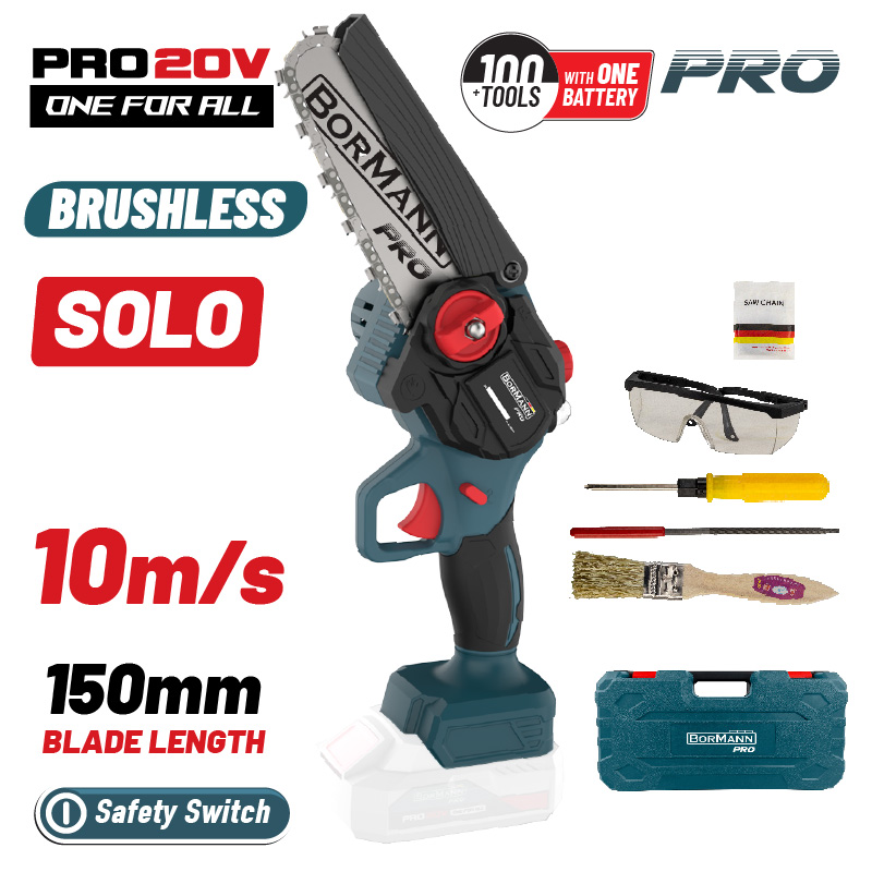 Bormann Pro Bbp3917C Κλαδευτικό Αλυσοπρίονο Μπαταρίας 20V,Brushless,Λάμα 15Cm,1Kg BBP3917C BORMANN Pro (083559) Bormann Pro Bbp3917C Κλαδευτικό Αλυσοπρίονο Μπαταρίας 20V,Brushless,Λάμα 15Cm,1Kg BBP3917C BORMANN Pro (083559)