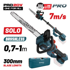 Bormann Pro Bbp3930 Κλαδευτικό Αλυσοπρίονο 20V Brushless,0.7-1M,30Cm,1.9Kg,Solo BBP3930 BORMANN Pro (083696)