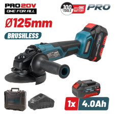 Bormann Pro Bbp5130 Γωνιακός Τροχός Brushless 20V, 125Mm & Μπαταρία 4Ah BBP5130 BORMANN Pro (035138)