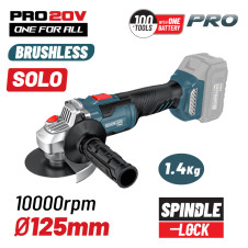 Bormann Pro Bbp5305 Γωνιακός Τροχός Brushless 20V,Li-Ion,125Mm,10.000Rpm,Solo BBP5305 BORMANN Pro (084433)