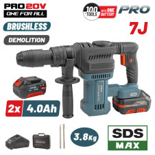 Bormann Pro Bbp5311X44Ca Κατεδαφιστικό Πιστολέτο Μπαταρίας 20V,Brushless,2X4Ah, 7J,Sds-Max & Βαλίτσα BBP5311X44CA BORMANN Pro (084914)