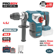Bormann Pro Bbp5336Ca Πνευματικό Σκαπτικό Μπαταρίας Sds-Plus Brushless 20V,4.5J,0-760Rpm,Solo BBP5336CA BORMANN Pro (085607)