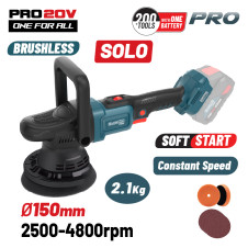 Bormann Pro Bbp5345 Αλοιφαδόρος Ρυθμιζόμενος Brushless Μπαταρίας 20V,Li-Ion,150Mm,2500-4800Rpm,Solo BBP5345 BORMANN Pro (084471)