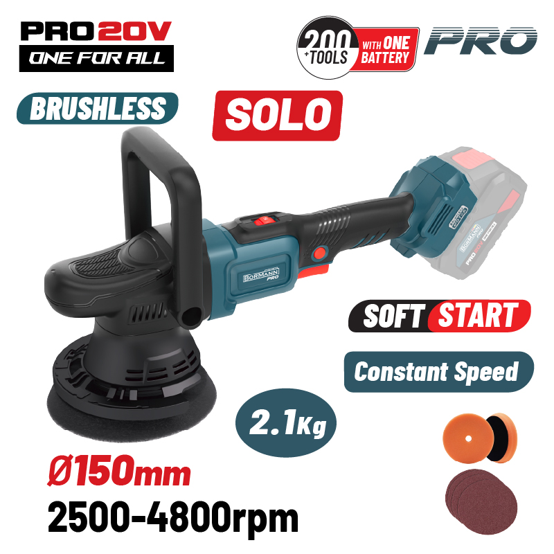 Bormann Pro Bbp5345 Αλοιφαδόρος Ρυθμιζόμενος Brushless Μπαταρίας 20V,Li-Ion,150Mm,2500-4800Rpm,Solo BBP5345 BORMANN Pro (084471) Bormann Pro Bbp5345 Αλοιφαδόρος Ρυθμιζόμενος Brushless Μπαταρίας 20V,Li-Ion,150Mm,2500-4800Rpm,Solo BBP5345 BORMANN Pro (084471)