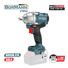 Bormann Pro Bbp5385 Μπουλονόκλειδο,Brushless Mπαταρίας 20V,Li-Ion,800Nm,0-1400/1900/2400Rpm,Solo BBP5385 BORMANN Pro (082187)