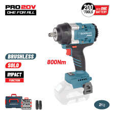 Bormann Pro Bbp5387Ca Μπουλονόκλειδο,Brushless Mπαταρίας 20V,Li-Ion,800Nm,0-1400/1900/2400Rpm,Solo BBP5387CA BORMANN Pro (085621)