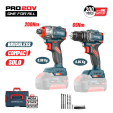 Bormann Pro Bbp5408Τ2Ca Σετ Κρουστικό Δραπαν/Βιδο & Παλμικό Κατσαβίδι, Brushless, Solo BBP5408Τ2CA BORMANN Pro (086376)