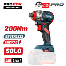 Bormann Pro Bbp5410 Παλμικό Κατσαβίδι Compact Brushless Μπαταρίας 20V,Li-Ion,200Nm, Solo BBP5410 BORMANN Pro (083252)