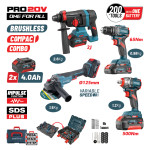 Bormann Pro Bbp5438X44T4Ca Σετ Brushless Μπαταρίας,Δραπαν/Βιδο,Γωνιακός Τροχός,Πνευματικό & Μπουλ/Δο BBP5438X44T4CA BORMANN Pro (085751) Bormann Pro Bbp5438X44T4Ca Σετ Brushless Μπαταρίας,Δραπαν/Βιδο,Γωνιακός Τροχός,Πνευματικό & Μπουλ/Δο BBP5438X44T4CA BORMANN Pro (085751)