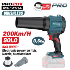 Bormann Pro Bbp5442 Φυσητήρας-Απορροφητήρας Compact,Brushless Μπαταρίας 20V, Solo BBP5442 BORMANN Pro (085119)