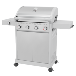 Bormann Elite Bbq7041 Ψησταριά Υγραερίου Legend 4+1 Εστιών Με Μαντεμένια Σχάρα Luxury Type BBQ7041 BORMANN ELITE (084228)