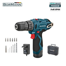 Bormann Bcd2010 Δραπανοκατσάβιδο Μπαταρίας 12V, Li-Ion,Βαλίτσα Με Εξαρτήματα BCD2010 BORMANN (050964)