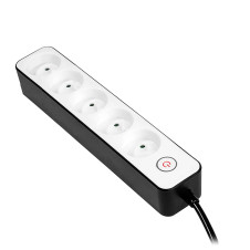 Bormann Bcr1012 Πολύμπριζο 5 Θέσεων Σούκο 3X1.5Mm Με Διακόπτη BCR1012 BORMANN (066293)