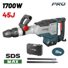 Bormann Pro Bdh3250 Κατεδαφιστικό Πιστολέτο Sds-Max,1700W,45J,200-2100Bpm & Βαλίτσα Με Καλέμι-Βελόνι BDH3250 BORMANN Pro (083498)