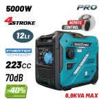 Bormann Pro Bgb2050 Γεννήτρια Βενζίνης Inverter Με Ρόδες Συνεχ.απόδοση 5000W,223Cc,70Db-Τηλεχειρισμό BGB2050 BORMANN Pro (083023)