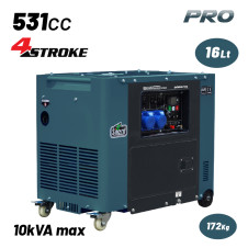 Bormann Pro Bgb9970 Γεννήτρια Πετρελαίου Συνεχ. Απόδοση 6500W,531Cc,Μίζα,Μπαταρία,Avr,Τροχοί BGB9770 BORMANN Pro (086031)
