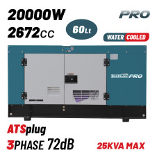 Bormann Pro Bgb9950 Γεννήτρια Πετρελαίου Υδρόψυκτη 18000W,25Kva,2672Cc,Κλειστού Τύπου, Τριφασική BGB9950 BORMANN Pro (080770)