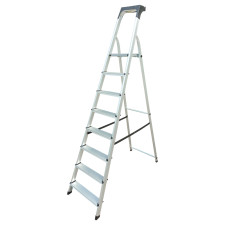 Bormann Pro Bhl9020 Σκάλα Αλουμινίου 7+1 Σκαλιά Με Θήκη Εργαλείων BHL9020 BORMANN Pro (044796)