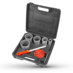 Bormann Pro Bht4580 Σετ Ποτηροτρύπανα Δομικών Υλικών Καρβιδίου, 8Τεμ, 33-83Mm BHT4580 BORMANN Pro (055044)