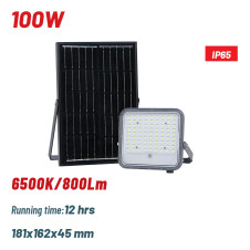 Bormann Pro Blf2250 Προβολέας Ηλιακός Led 100W 6500K 800Lm 90° Ip65 BLF2250 BORMANN ELITE (086109)