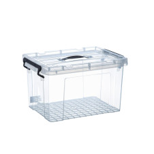 Bormann Elite Bpc2275 Κουτί Αποθήκευσης Πλαστικό 50L,Διάφανο Με Καπάκι Και Χερούλια,52X38X24Cm BPC2275 BORMANN ELITE (066149)