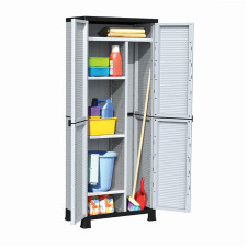 Bormann Bpc7000 Ντουλάπα Πλαστική Με 4 Ράφια & Χώρισμα Μ68Xπ38Xυ171Cm BPC7000 BORMANN ELITE (023517)