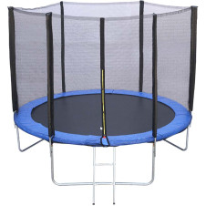Bormann Bsp1086 Τραμπολίνο Φ2.44M Με Σκάλα Και Δίχτυ Ασφαλείας, Μπλε BSP1086 BORMANN (033400)