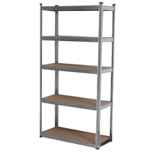 Bormann Elite Bsr3001 Ραφιέρα Γαλβανιζέ Με 5 Ράφια Mdf Μ90Xπ40Xυ180Cm, 260Kg/Ράφι BSR3001 BORMANN ELITE (022596)