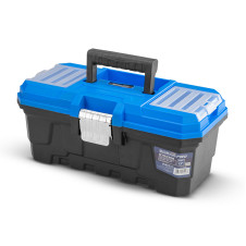 Bormann Pro Btb3308 Εργαλειοθήκη Χειρός Πλαστική "Wolf",Μεταλλικό Κούμπωμα & Ταμπακέρα,33X17.X2X14.2 BTB3308 BORMANN Pro (054283)