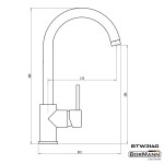 Bormann Elite Btw3140 Μπαταρία Κουζίνας Julia 35Mm Αναμεικτική 800Gr BTW3140 BORMANN ELITE (026143)