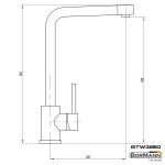 Bormann Btw3260 Μπαταρία Κουζίνας Lida 35Mm Αναμεικτική 1150G BTW3260 BORMANN (026525)