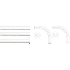 Bormann Btw4810 Βραχίονας Μπανιέρας Για Κουρτίνα Γωνιακός Αλουμινίου, 3 Σε 1 BTW4810 BORMANN ELITE (052838)