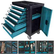 Bormann Pro Bwr7600Set Εργαλειοφορέας 6 Συρτάρια Πλαϊνό Ντουλάπι Και 120 Εργαλεία Cr-V BWR7600SET BORMANN Pro (035794)