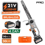 Nakayama Pro Ec1230 Κλαδ Αλυσοπρίονο 21V,Brushless, Λάμα 30Cm,1/4"1.1Mm 62Links, 2X4Ah 1.4Kg EC1230 NAKAYAMA PRO (082996)