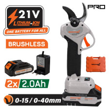 Nakayama Pro Ec1440 Ψαλίδι Κλάδου Μπαταρίας 21V, Brushless, Προοδευτική Κοπή 0-15Mm/0-40Mm, 0.9Kg EC1440 NAKAYAMA PRO (082910)