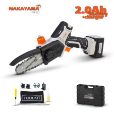Nakayama Pro Ec1500 Κλαδευτικό Αλυσοπρίονο Μπαταρίας 16.8V,Brushless,Li-Ion,Λάμα 13Cm,880Gr EC1500 NAKAYAMA PRO (053101)