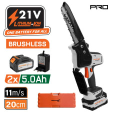 Nakayama Pro Ec1520 Κλαδευτικό Αλυσοπρίονο Μπαταρίας 21V,Brushless,Λάμα 20Cm EC1520 NAKAYAMA PRO (082927)