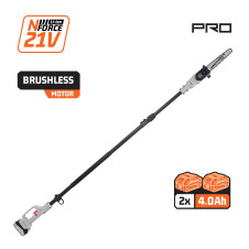 Νακαυαμα Pro Ec1621X44 Κονταροπρίονο Μπαταρίας Τηλεσκοπικό 21V,Λάμα 20Cm,2.3Kg, Αυτ Λίπανση 2X4Ah EC1621X44 NAKAYAMA PRO (088394)