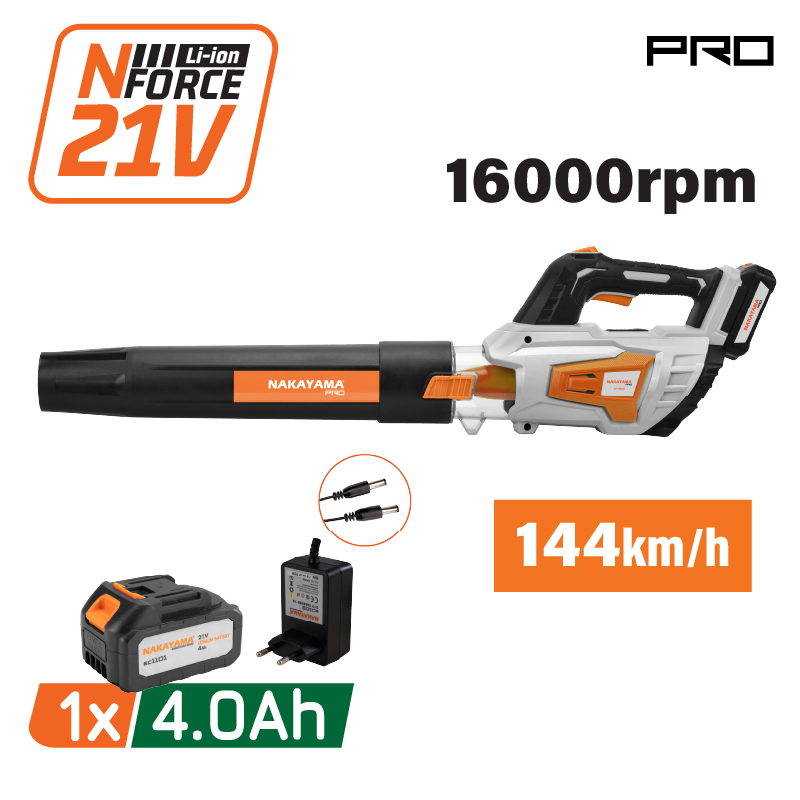 Nakayama Pro Ec1641X4 Φυσητήρας Μπαταρίας 20V, Li-Ion,1X4Ah,16000Rpm,144Km/H EC1641X4 NAKAYAMA PRO (086383) Nakayama Pro Ec1641X4 Φυσητήρας Μπαταρίας 20V, Li-Ion,1X4Ah,16000Rpm,144Km/H EC1641X4 NAKAYAMA PRO (086383)