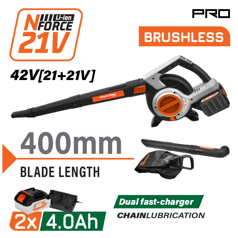 Nakayama Pro Ec1715X44 Φυσητήρας Απορροφητήρας Μπαταρίας 42V,Brushless,2X4Ah,5 Ταχύτητες,288Km/H EC1715X44 NAKAYAMA PRO (085317) Nakayama Pro Ec1715X44 Φυσητήρας Απορροφητήρας Μπαταρίας 42V,Brushless,2X4Ah,5 Ταχύτητες,288Km/H EC1715X44 NAKAYAMA PRO (085317)