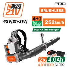 Nakayama Pro Ec1723X44 Φυσητήρας Πλάτης Βrushless Μπαταρίας 42V,Li-Ion,2X4.0Ah,252Km/H EC1723X44 NAKAYAMA PRO (085379)